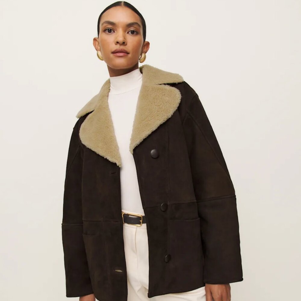 Reformation Veda Luca Suede jacket NWT